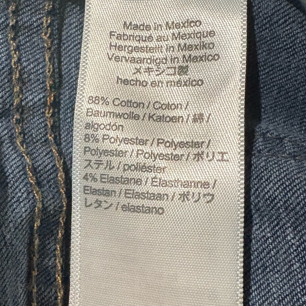 Madewell Maternity Over-The-Belly Skinny Denim Jeans Pants Dark Wash Size 28 - Picture 13 of 13